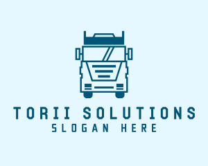 Freight Transportation Trucking logo design