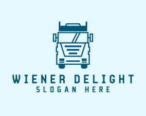 Freight Transportation Trucking logo design