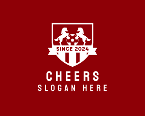 Soccer - Horse Soccer Team Crest logo design
