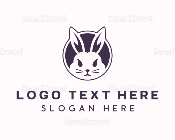 Pet Rabbit Animal Logo