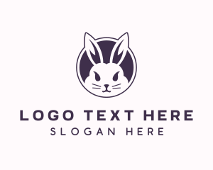 Pet Rabbit Animal logo design