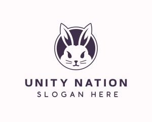 Pet Rabbit Animal logo design