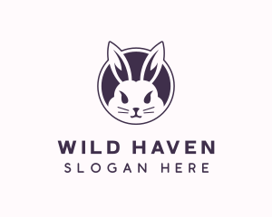 Pet Rabbit Animal logo design