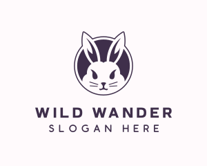 Pet Rabbit Animal logo design