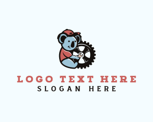 Gear - Koala Gear Mechanic logo design