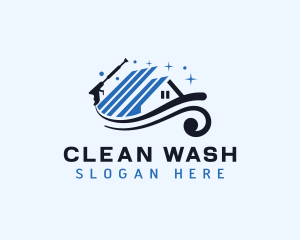 Cleaning Pressure Wash Refurbish logo design