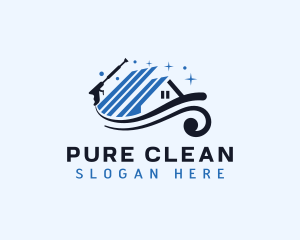 Cleaning Pressure Wash Refurbish logo design