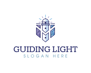 Light House Gem Tower logo design