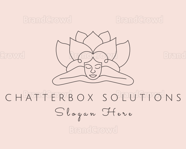 Wellness Lotus Lady Logo