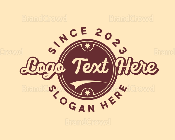 Cursive Retro Brand Logo