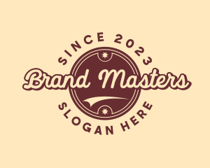 Branding - Cursive Retro Brand logo design