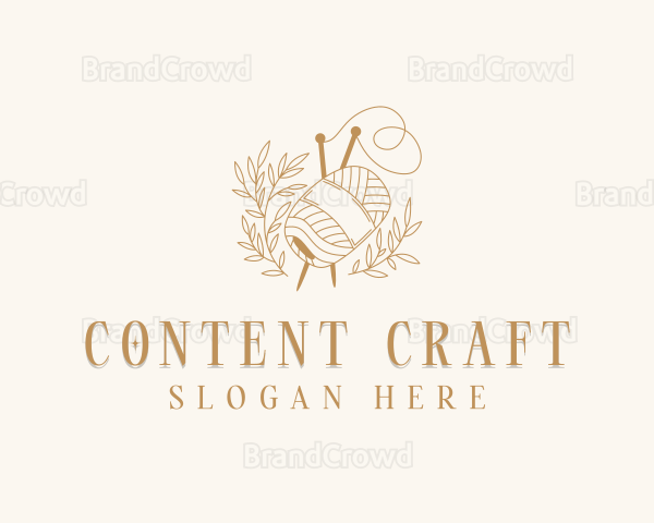 Weaving Crochet Yarn Logo