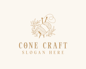 Weaving Crochet Yarn logo design