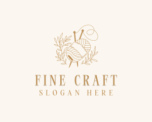 Weaving Crochet Yarn logo design