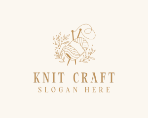 Weaving Crochet Yarn logo design