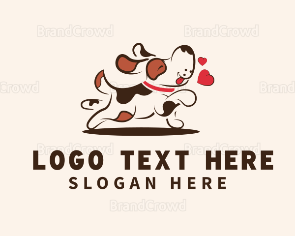 Playful Dog Puppy Logo
