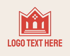 Hostel - Crown Property Developer logo design