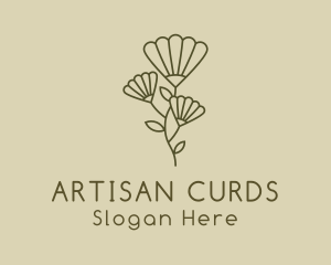 Minimalist Flower Garden logo design