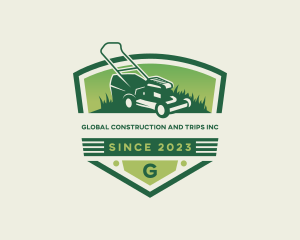 Landscaper - Lawn Mower Grass Cutting logo design