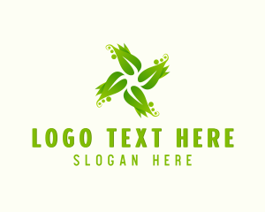Eco - Plant Farming Eco Leaf logo design