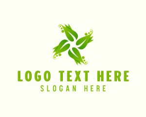 Plant Farming Eco Leaf  Logo