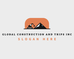 Excavator Mining Machinery Logo