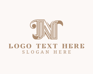 Vintage - Legal Publishing Firm Letter N logo design