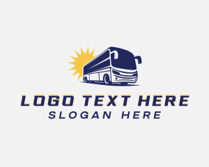 Road Trip - Tourist Bus Vehicle logo design