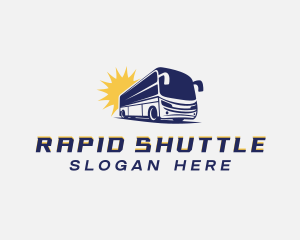Shuttle - Tourist Bus Vehicle logo design