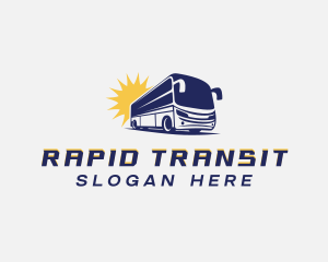 Shuttle - Tourist Bus Vehicle logo design