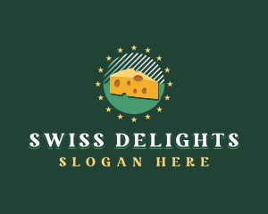 Swiss - Cheddar Cheese Dairy logo design