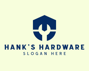 Hardware Wrench Shield logo design