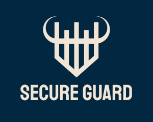 Defense - Geometric Viking Shield logo design