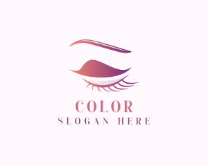 Eyebrow Eyelash Beauty Salon Logo