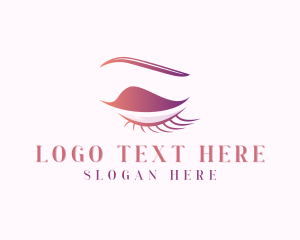 Eyebrow Eyelash Beauty Salon Logo