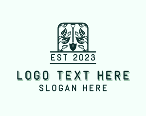 Eco - Eco Leaf Shovel logo design