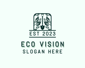 Eco Garden Shovel logo design