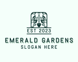 Eco Garden Shovel logo design