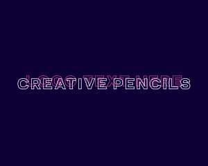 Creative Animation Glitch logo design