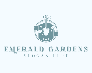 Shovel Plant Landscaping logo design