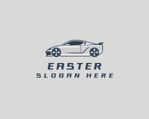 Car Sedan Garage Parking Logo