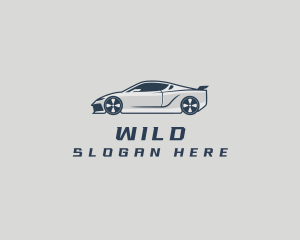 Car Sedan Garage Parking Logo