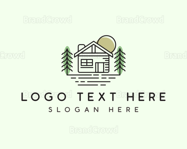 Cabin Property Housing Logo