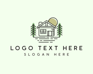 Cabin Property Housing Logo