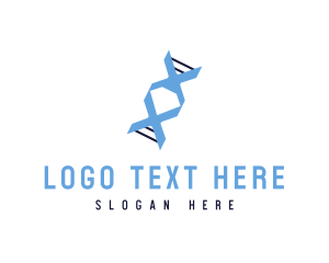 Scientific - Diamond DNA Strand logo design