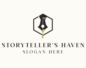 Novelist - Writing Pen Ink logo design