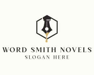 Novelist - Writing Pen Ink logo design