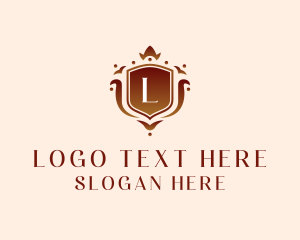 University - Royal Ornamental Shield logo design