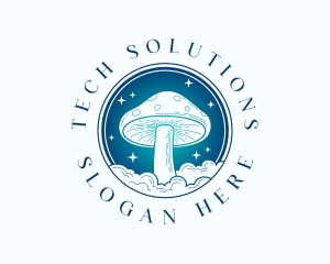 Fungi - Eco Fungus Mushroom logo design