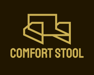 Stool - Geometric Home Armchair logo design